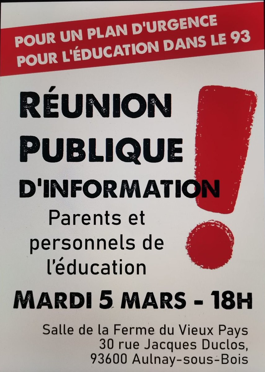 braznad's tweet photo. @Zoe_environ @NBelloubet Collège Simone Veil à Aulnay : opération « collège désert ». Une réussite car seulement 20 élèves sur 630 ! Et cela se poursuit lundi et mardi. Une assemblée générale de la ville est prévue mardi à 18h. https://t.co/lAK9hs54Hl
