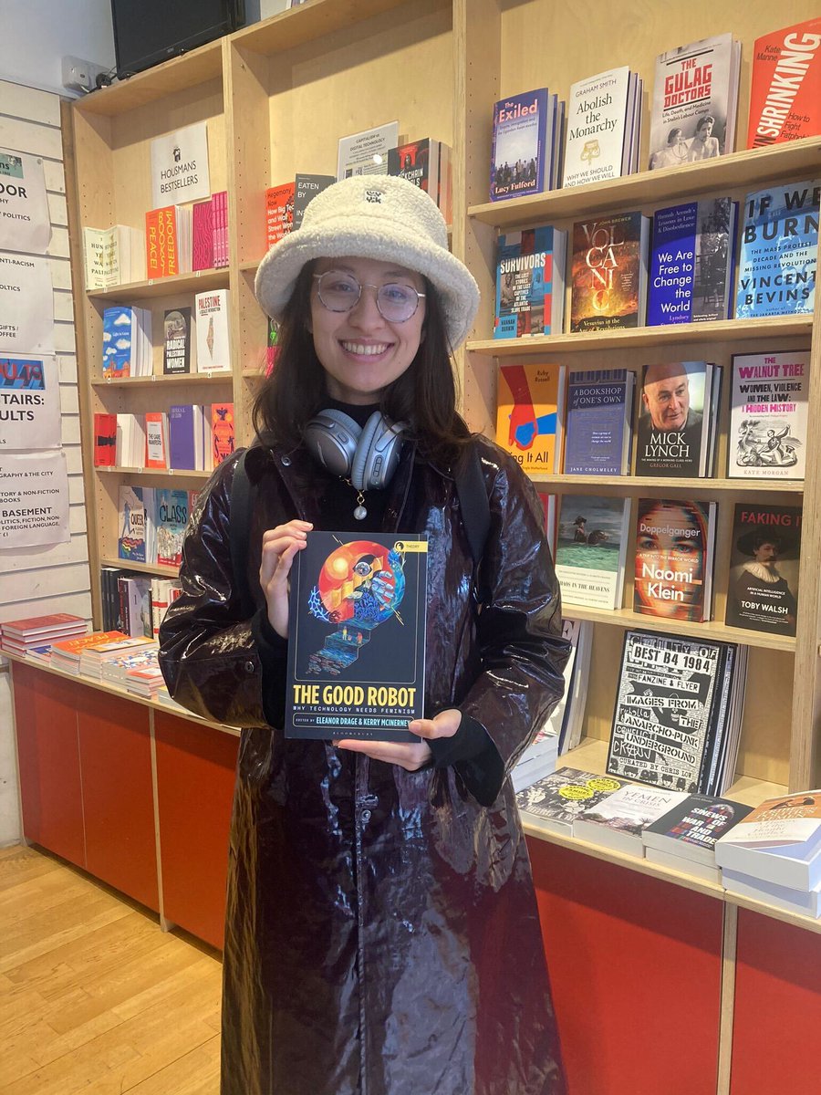 Come to our book launch! Monday 6pm at UCL! I have a cool new suit! We'll be doing a little workshop too, and showcasing the best ideas about good tech from the world's leading thinkers. Here's @KerryAMcInerney looking super cute with the book: ias-goodrobot.eventbrite.co.uk