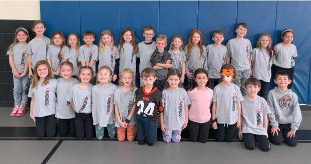 A huge shout out and thank you to <a href="/FrietchBrittney/">BF Realty</a> (BF Realty) and <a href="/h_mccolaugh/">Heather McColaugh</a> for providing our Kindness Club T-shirts this year! Our Tigers are very appreciative of the cool shirts and your amazing support.  #beLOVEland #SupportingOurCommunity