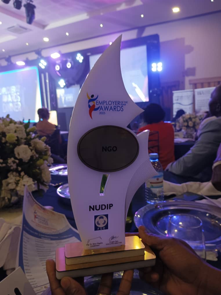 Best NGO Award: We take the pleasure to thank the organizers of the employer awards organised by @FUEmployersUg and recognised @NUDIPU as the best NGO. @Mglsd_UG