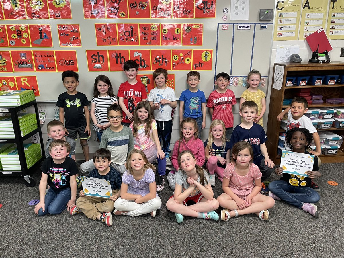 Look what we have here 👀 More Edmentum leaders are in the house! Ms. Adams’ and Mrs. Jones’ students are taking this very seriously! Both were first place in math AND reading! 🏆<a href="/skunkadams/">Stephanie Adams</a> <a href="/TSWildcats_BPS/">Two Springs Elementary School</a> #bpsne #TeamBPS