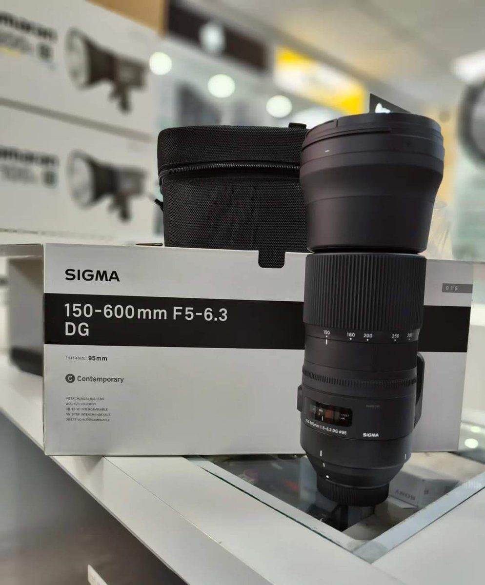 Sigma 150-600mm f/5-6.3 DG OS HSM Contemporary Lens for Nikon F

- F-Mount Lens/FX Format
- Aperture Range: f/5 to f/22

Visit our site below to order 
Now: camerastuffkenya.com

#sigma #sigma150600mm #sigmanikon #sigmacine #wildlifephotography #photos