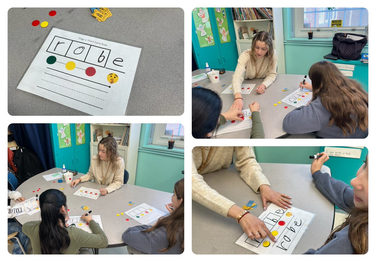 Engaging phonological awareness: Breaking down words into sounds with Elkonin boxes to empower readers. 📚✨ #LiteracyJourney #InteractiveTeaching #HandsOnLearning #MineolaProud @MineolaUFSD @Jackson_Ave @JenniferWeisbe2