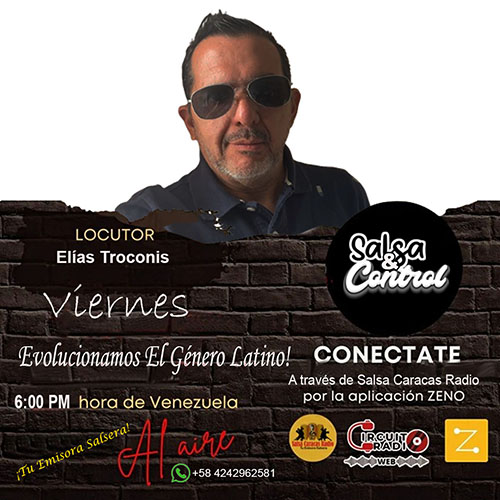 salsacaracas's tweet photo. #livestreaming 6:00 PM #salsaycontrol conducido por @troconiselias en SALSA CARACAS RADIO ¡Tu Emisora Salsera!
https://t.co/wxIzT07tit https://t.co/sfnw16MbdC
