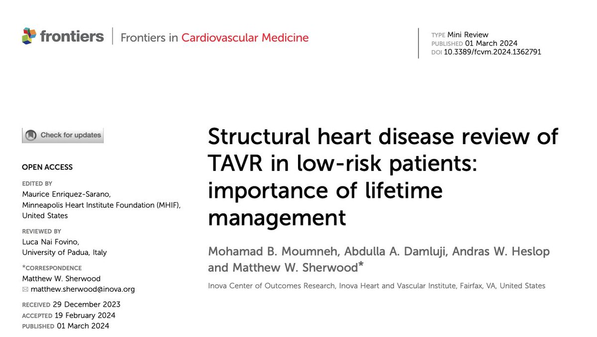 TAVR in low-risk patients: importance of lifetime management: @FrontiersIn 🥸We are doing more and more TAVRs in young low-risk patients: @mw_sherwood 😱@BahijMoumneh summarizes the challenges and opportunities for TAVR in low-risk patients - bravo! 🥸Summary is below 👇👇