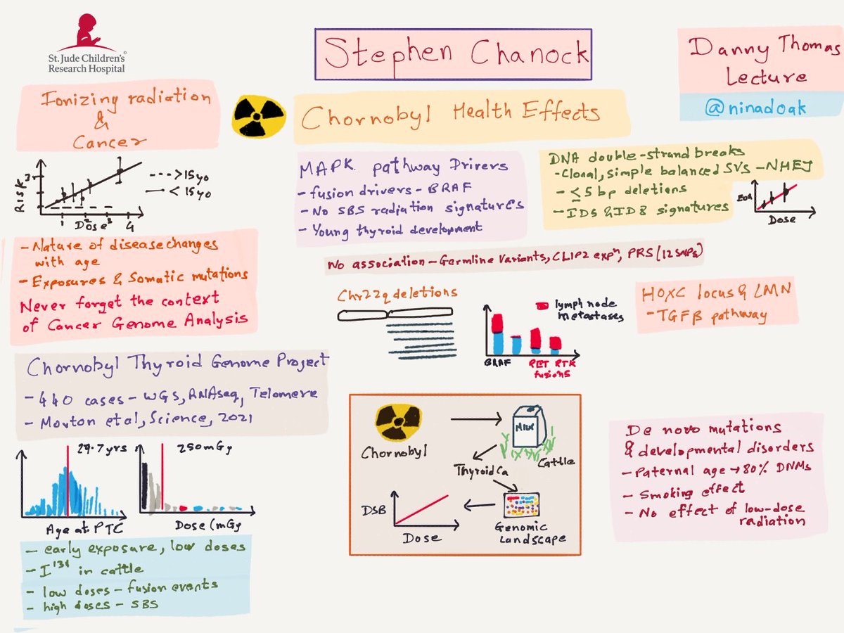ninadoak's tweet image. Dr. Stephen Chanock (@NCIChanock) of NCI spoke at the Danny Thomas Lecture at St. Jude (@StJudeResearch). Remarkable work on “Integrating Epidemiology and Genetics to Investigate Radiation-related Consequences of the Chornobyl Accident in 1986”
#Genetics #Chornobyl #Cancer