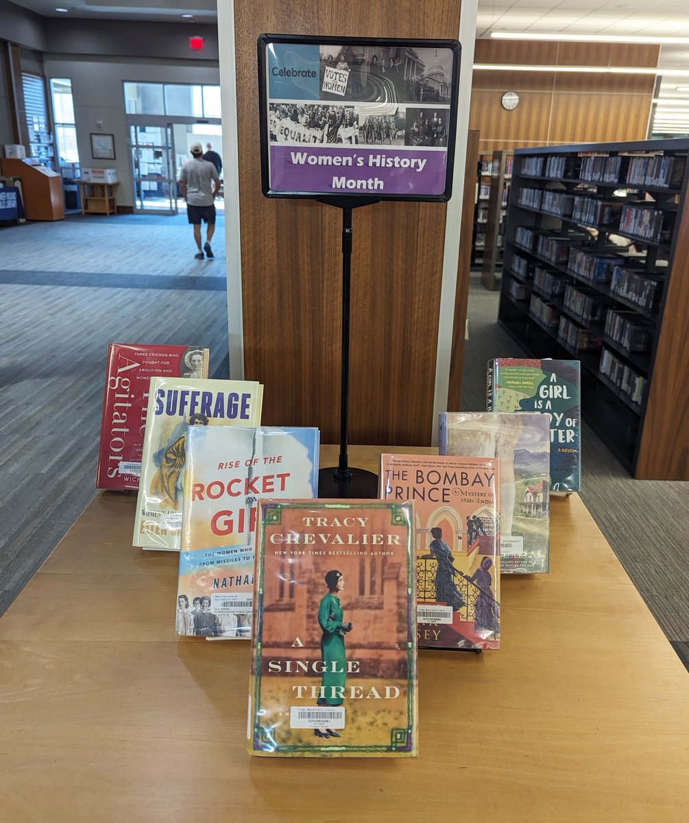 flower_mound's tweet image. March is Women’s History Month. 🤩 The month recognizes and honors the achievements of women in American history. The @FMPublicLibrary is highlighting books written by women. Stop by to view the displays and check out the featured books.

More▶: bit.ly/49xzbL3