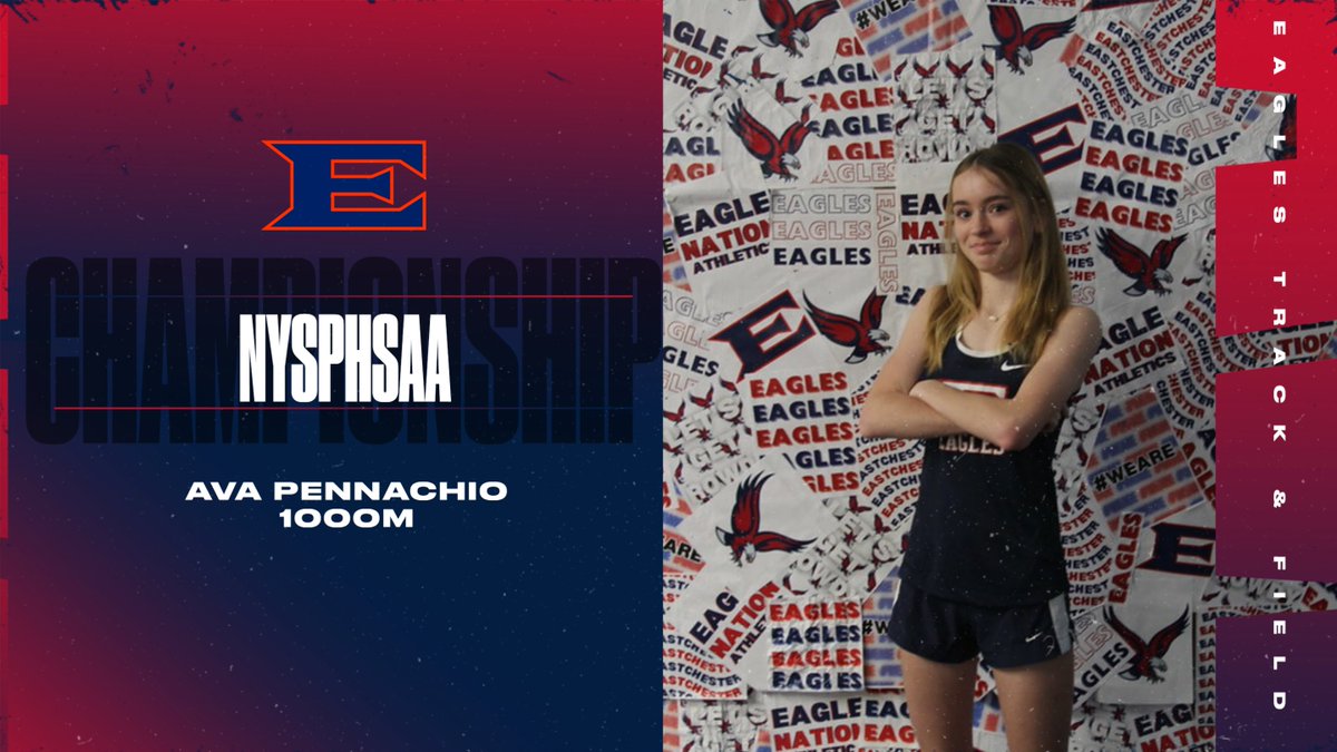 Good luck to Ava Pennachio heading to <a href="/NYSPHSAA/">NYSPHSAA</a> Track &amp; Field Championship! <a href="/ufsdeastchester/">@ufsdEastchester</a> <a href="/LiveMike_Sports/">Mike Smith</a> <a href="/lohudsports/">lohud sports</a> <a href="/SecOneAthletics/">Section I Athletics</a>  @puccini_thomas <a href="/EHSEaglesTrack/">Eastchester Track & Field</a>