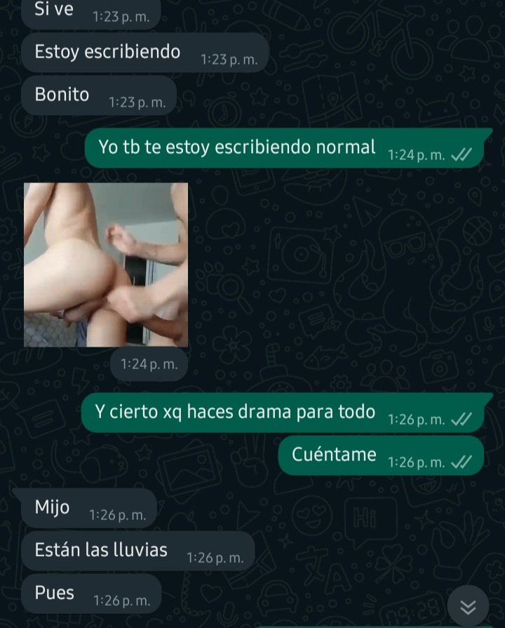 Las lluvias y la comadre no dejan hacer cositas y ya esta pidiendo