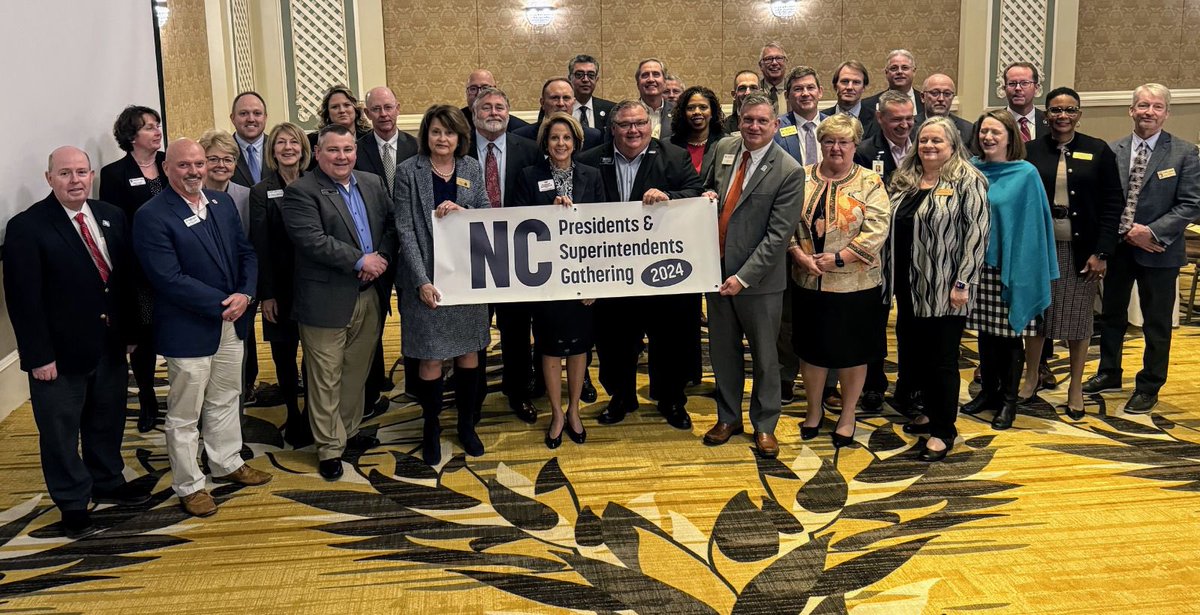Community College Presidents and Superintendents had a great convening in Greensboro to collaborate on providing great opportunities for students and discussions on 'A Plan for What's Next for Students' #LeadershipMatters #NCCommColleges