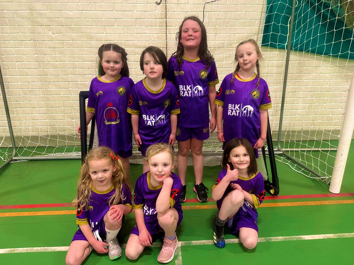 FCCityofWxm's tweet photo. U6 Girls: The best turn out yet as our @FCUtdofWxm U6 Girls worked on their running with the ball skills today where they scored lots of goals &amp; gave plenty of smiles. Well done Girls 👊💜

#Wrexham #Futsal #FCUtdOfWxm https://t.co/vCwKOFBgq4