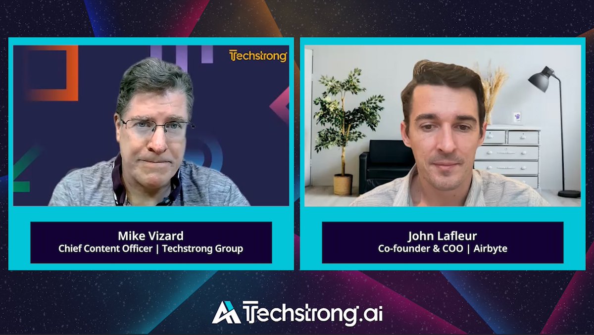 Mike Vizard talks to Airbyte COO John Lafleur about how a partnership with Vectara is simplifying retrieval augmented generation (RAG). Watch Here: techstrong.ai/videos/ai-lead… #retrievalaugmentedgeneration