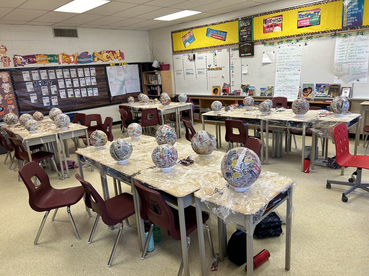 basha_anne's tweet photo. Stage 1 of our paper mache https://t.co/x44YDslIgR
