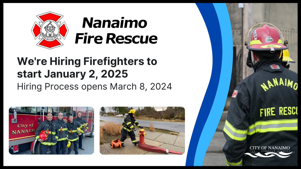 As promised, our process will open on March 8th!! 
  
Nanaimo Fire Rescue will be recruiting exceptional candidates to become Firefighters and join our world-class public safety organization.

<a href="/IAFF905/">Nanaimo Fire Fighters’ Association</a>
<a href="/cityofnanaimo/">City of Nanaimo</a>
