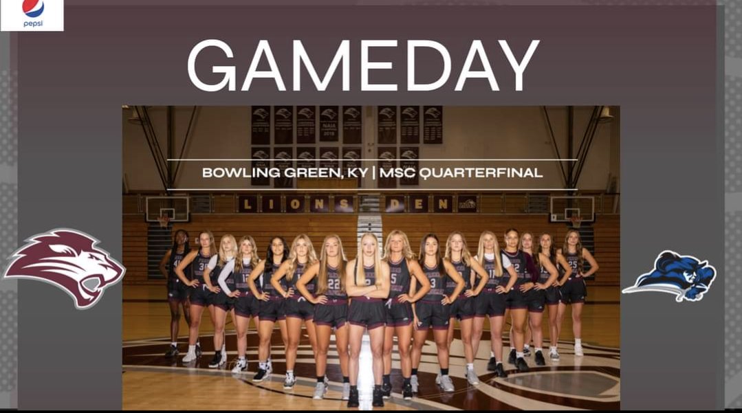 MSC Tourney time!

🆚 - LWC
⏰ - 2:30pm
📍 - Bowling Green, Ky.
🏟️ - Studle Financial Arena

🔗 - gofhulions.com/gamedays/