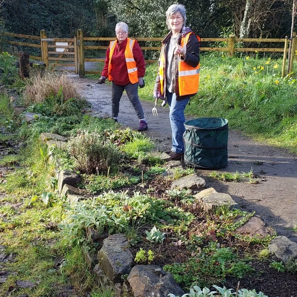 Volunteers meeting tomorrow from. 930 at the #arddnatur #naturegarden for a few hours. Youngsters on their @DofEWales @DofE  and community pitching in, helping #biodiversity #localplacesfornature @HeartWalesLine @HeritageFundCYM @HeritageFundUK. Pop ALONG & make new FRIENDS 🐝🧑‍🌾