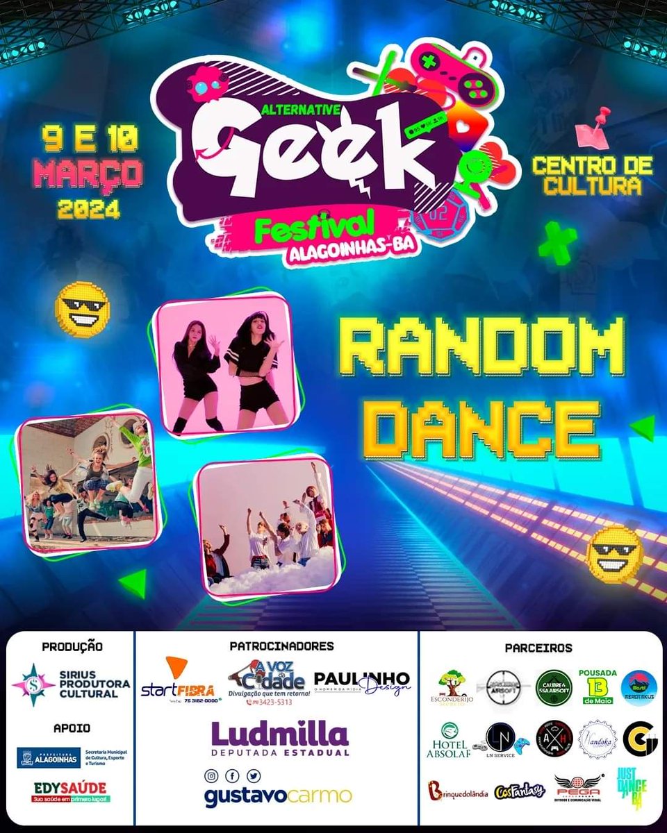 agfbaoficial's tweet image. 🫰 CHAMANDO OS K-POPERS!

🤩 Vocês pediram e Random Dance será uma atração a parte, pois sabemos que vocês dão show!!

💖 Tem grupo ou quer se apresentar solo? Se inscreva!

#AGFBA #AlternativeGeekFestival #Alagoinhas #Geek #EventoGeek #RandomDance #Kpop