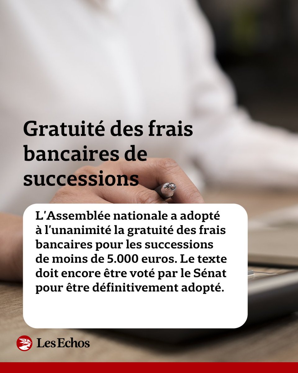 Gratuité des frais bancaires de successions
➡️ trib.al/3NSYCBp