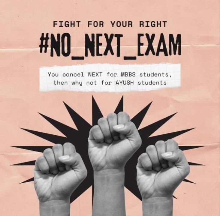 siddhant5056's tweet photo. NCISM #unacceptable NExt exam should be applicable from 2024 batch onward like MBBS why on all old student who have taken admission on old rules and regulation bringing NExt in the middle of batch is unfair #NEWRULEFROM2024 @sarbanandsonwal @dpradhanbjp @moayush @mansukhmandviya https://t.co/qa8lm09NfK