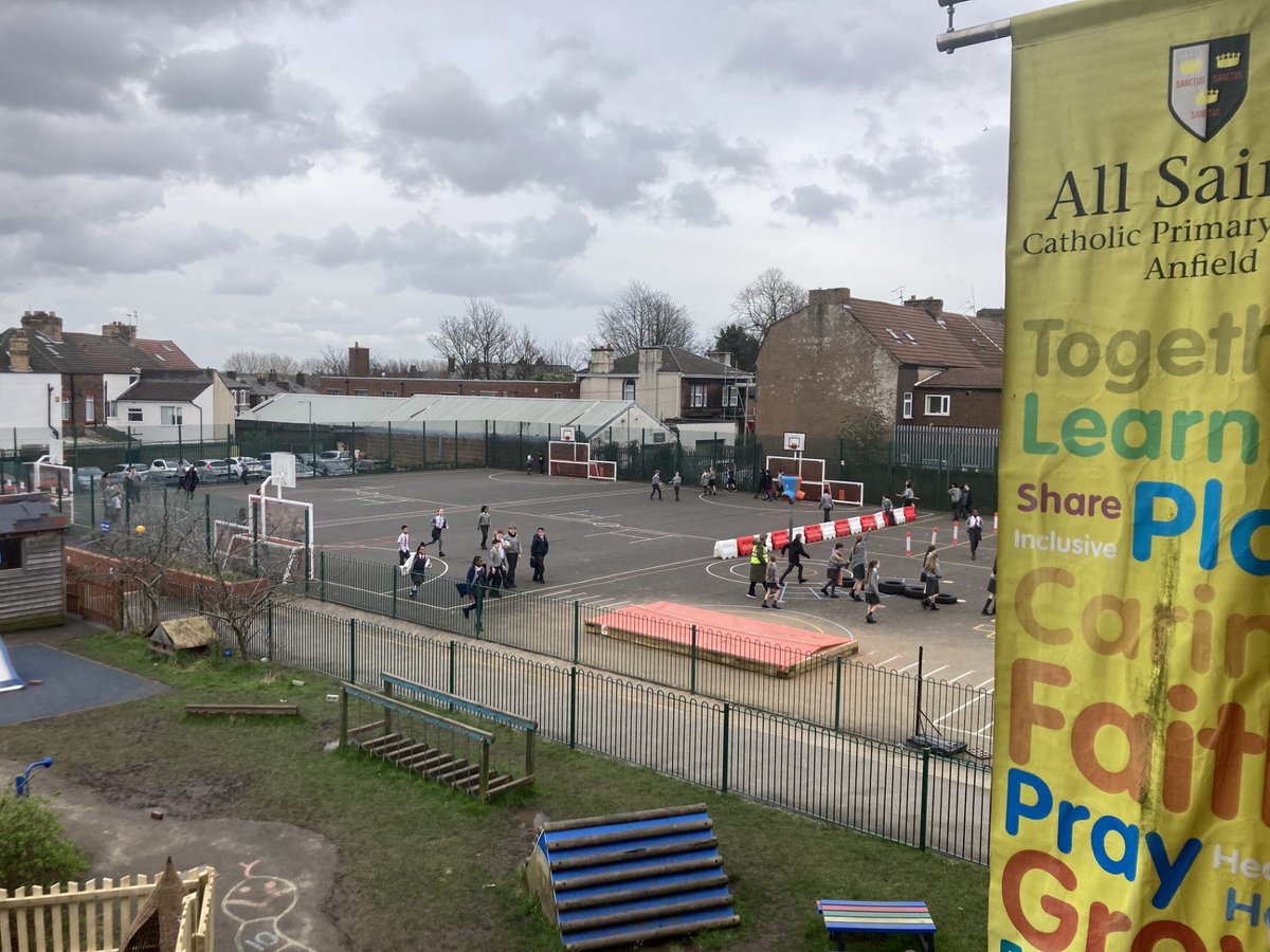 Year 5 and 6 having fun raising money for CAFOD through the Big Lent Walk! Way to go everyone!! Remember you can sponsor us here on our Just Giving Page! schools.walk.cafod.org.uk/fundraising/al…