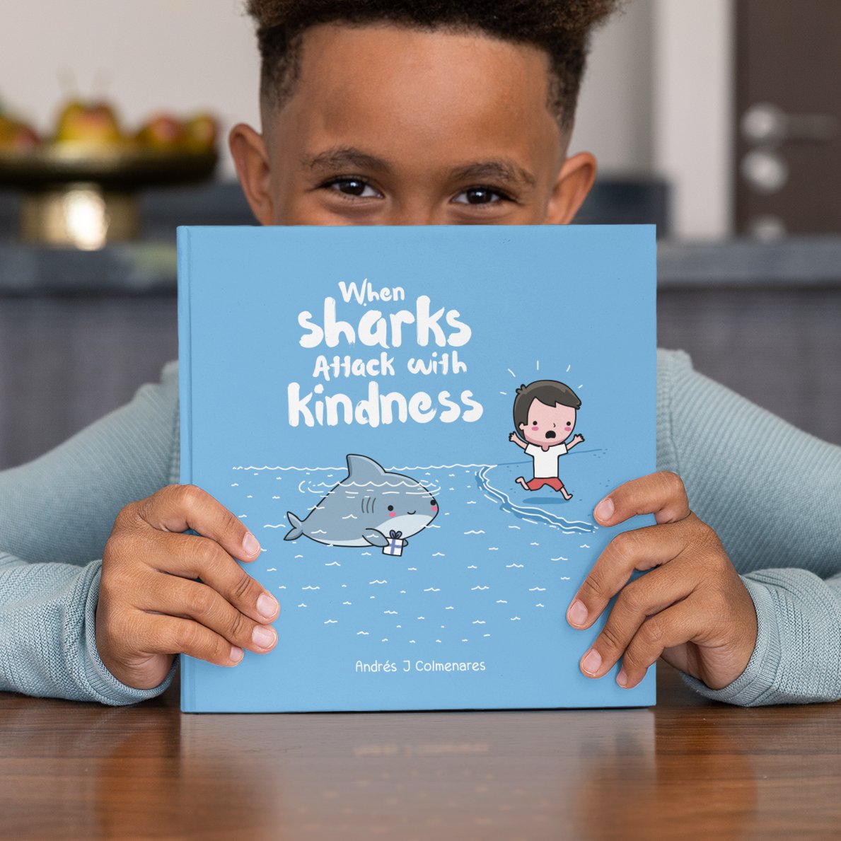 Whether you're seeking a quick dose of positivity from any random page or diving deep into the entire book, 'When Sharks Attack with Kindness' promises to deliver heartwarming stories that will brighten your day! 🦈💙 wawawiwacomics.com