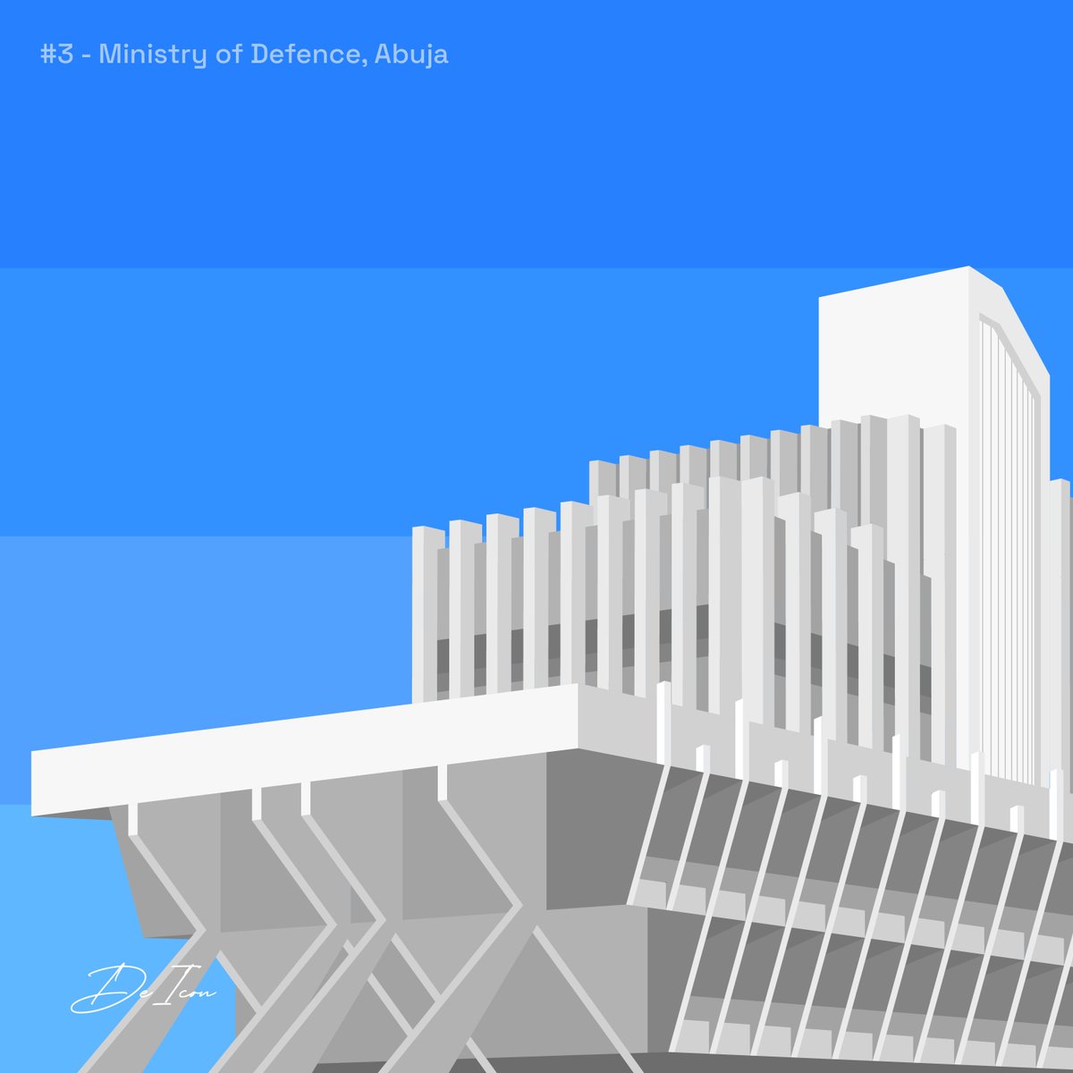 eyibayo's tweet photo. #3 - Ministry of Defence, Abuja

#buildingillustrationseries https://t.co/aOXZdNQW3a