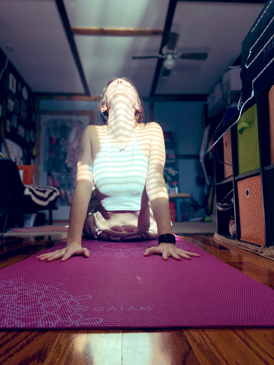 dunebuglevvy's tweet image. A yogi pose a day keeps the doctor away 🌞 #getmoving