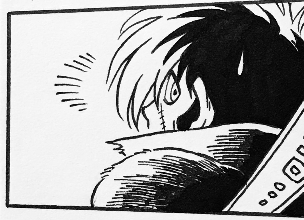 今日の進捗。
1ページ分のペン入れとベタ終わりました。
いっぱい塗った。

別な漫画も描こうとしてます。 