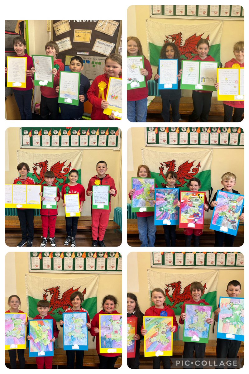 Year 4/5 poem and art Eisteddfod competition winners! #Eisteddfod2024