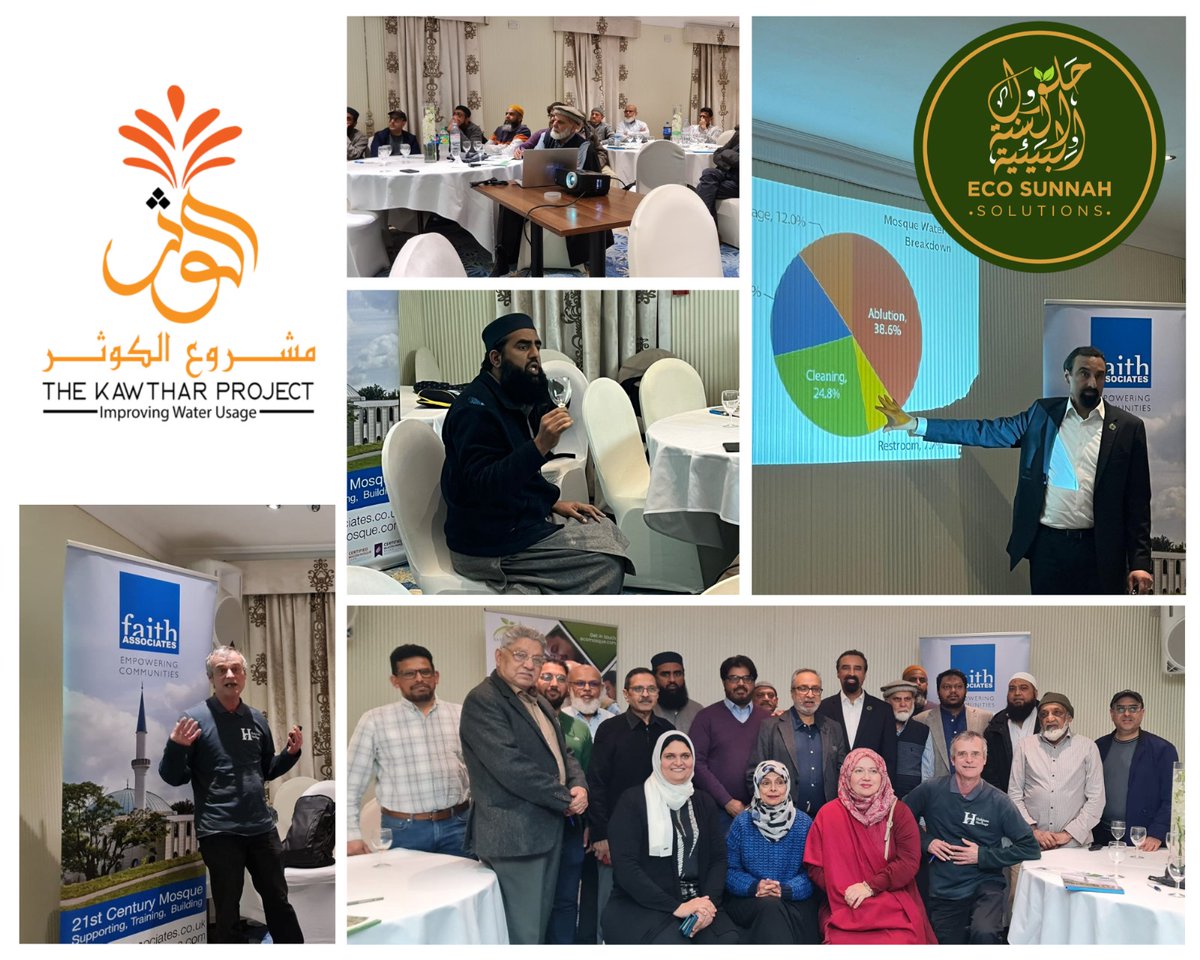 Eco_Mosque's tweet photo. Grateful for the incredible turnout at #TheKawtharProject Launch Event! 🌍💧 

Inspiring talks, dynamic discussions, and meaningful connections. Join us in redefining #water practices within #mosques and #communities!

@CVP_CraneValley

https://t.co/Fr4krPnVaE https://t.co/INUJQONZeU
