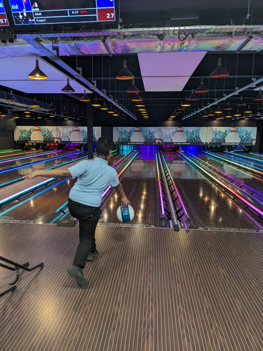 MsSteeleWB's tweet photo. Year 4/5 have had a wonderful time bowling. The support for each other was amazing. So proud of them all. @TrustVictorious @wild_bank https://t.co/VS6wtZZd9q