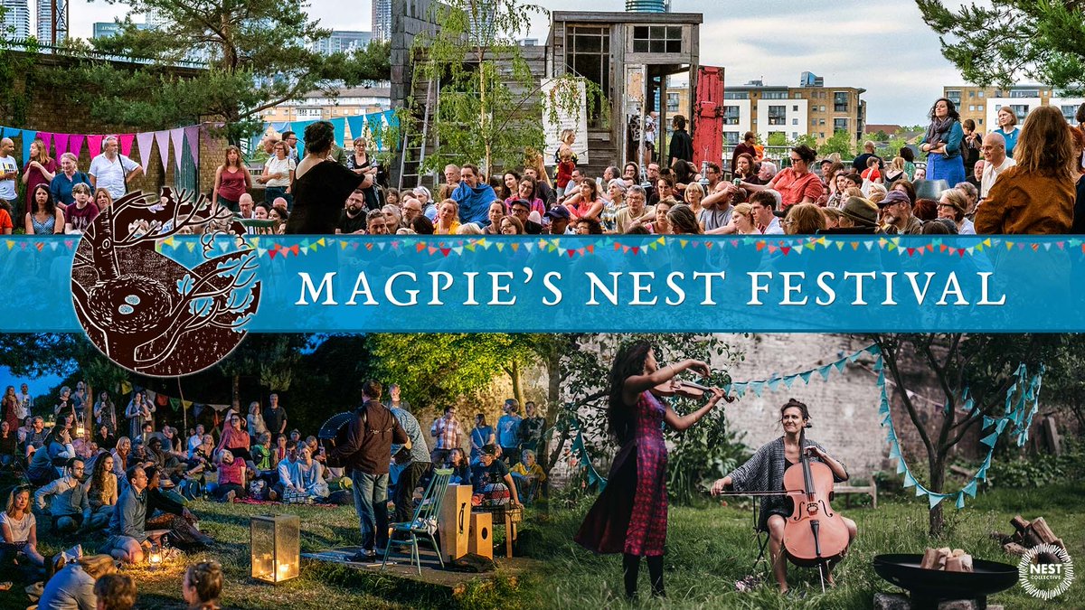 London friends! @NestFolk have released tickets for Magpie's Nest Festival; an annual one-day festival celebrating the finest folk and roots music from around the world  📍 Master Shipwrights Palace, London 📅 1st June, 3pm - 11pm 🎟️ Tickets: thenestcollective.co.uk/events/magpies…