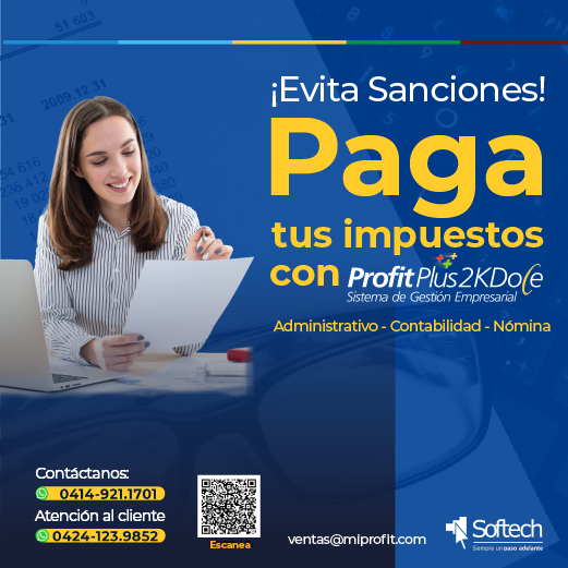 MiProfit's tweet image. ¡Olvídate del estrés de calcular el pago de impuestos!
Con #ProfitPlus2KDoce, el cumplimiento de tus obligaciones fiscales será más fácil que nunca.