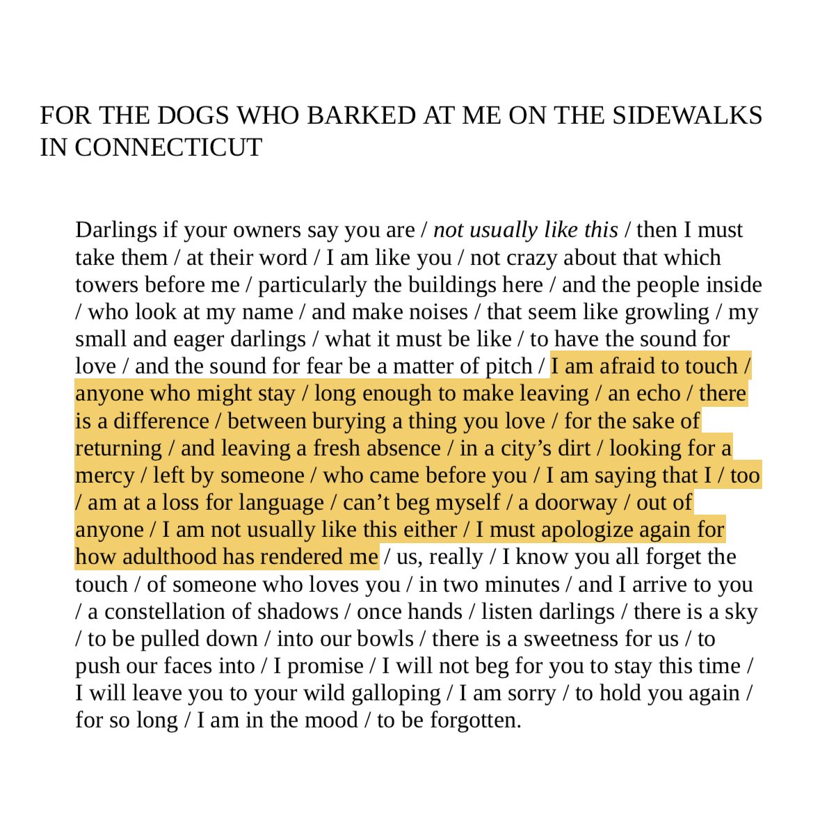 just fell to my knees