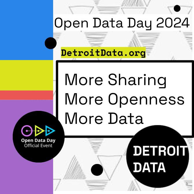<a href="/CityofDetroit/">City of Detroit</a> <a href="/OKFN/">Open Knowledge Foundation (@okfn@fosstodon.org)</a> We’ll also be meeting current Community Advisory Board members and recruiting more! Apply if interested: forms.gle/vHswuU24fcEf4x…