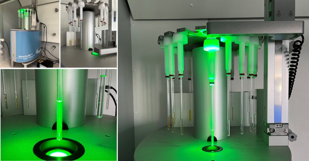 In our latest blogpost we introduce a setup for fully automated photoCIDNP experiments with our Spinsolve benchtop NMR spectrometers and show first results illustrating the potential of the technique for measuring low concentrated analytes. e.g. in drug discovery or metabolomics.