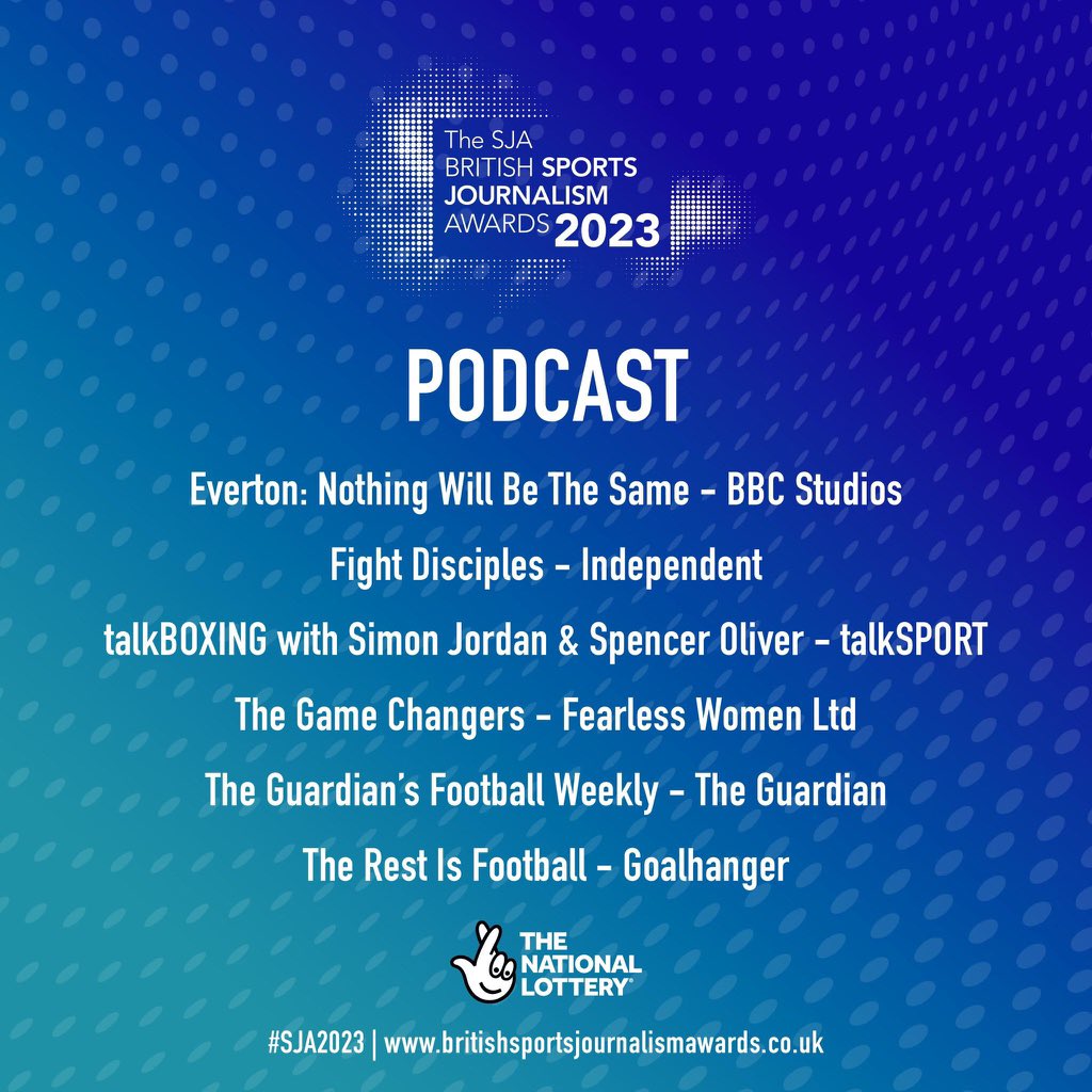 For the third time in four years, we’re recognised at the most prestigious sports broadcasting award ceremony amongst the biggest players in sports broadcasting.

2x nominations.
Thank you <a href="/SportSJA/">Sports Journalists</a> for recognising our work.