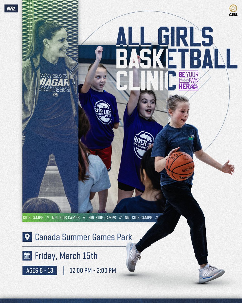 RiverLions's tweet photo. CALLING ALL GIRLS 🔊⛹️‍♀️

Join us on March 15th for our 2nd Annual 'BE your own HERo' all girls basketball clinic.

REGISTER: https://t.co/DAEZQBvfGD

#TheHunt | #LetsBall https://t.co/8CfdhUfJxe