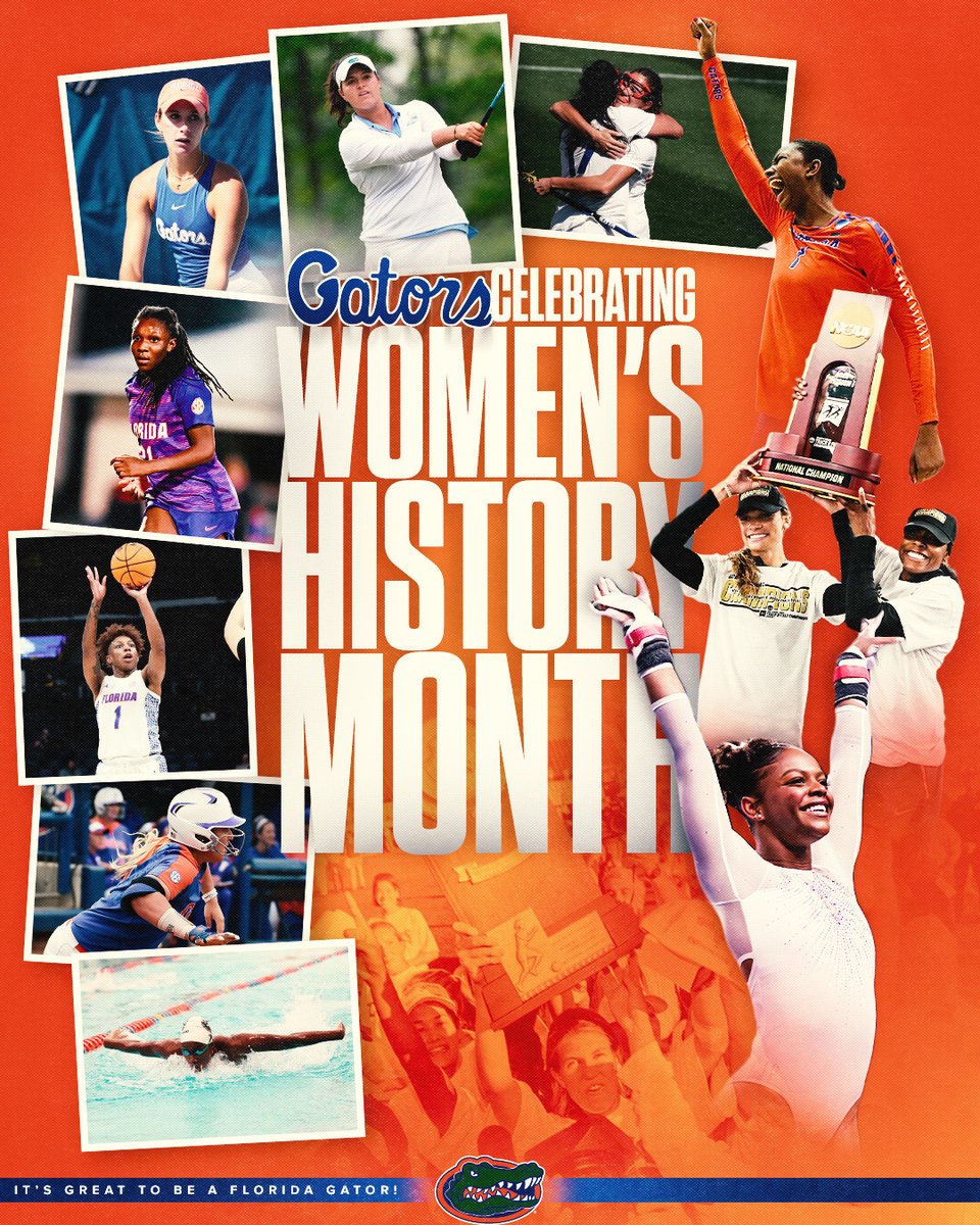 Honoring the legacies left that have paved the way for the future ⭐️

Gators are celebrating #WomensHistoryMonth 🧡💙
