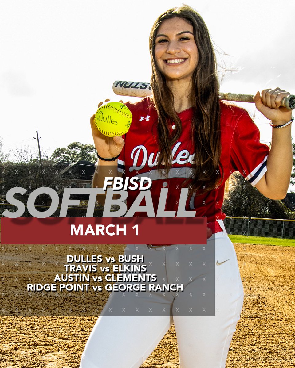 Home softball games this evening.