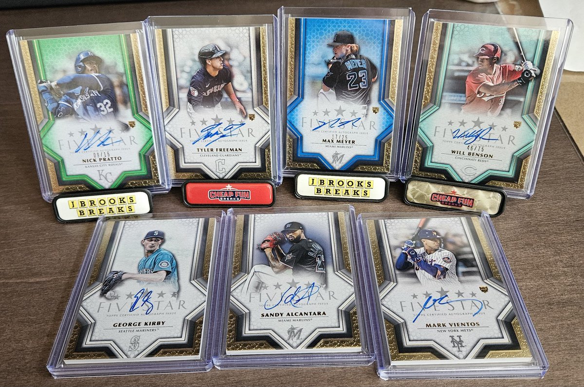 GIVEAWAY TIME! 🍾🍾🍾

I'm giving away 7 2023 Topps Five Star Autos!

BUT I am only giving them to a true fan of each team. 6 teams = 6 winners

To ENTER: RT THIS and like/RT the post of your team. I'll select 1 winner from each /and use tweets/bio to confirm you are a real fan.