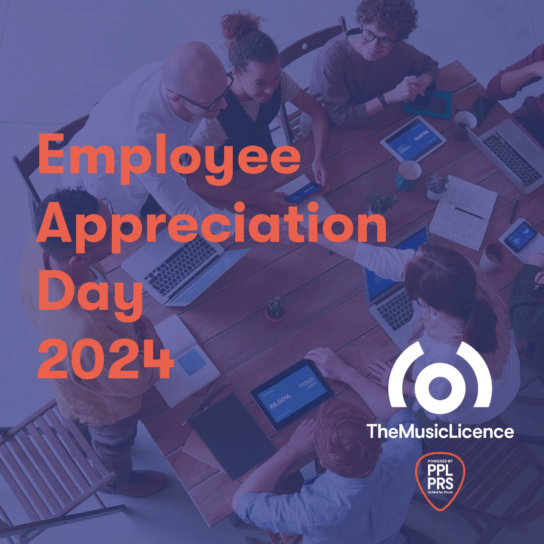 It's Employee Appreciation Day! Did you know that 87% of people think playing background music creates a positive working environment? Follow the link for more on how playing music in the workplace could be a great way to show your appreciation! bitly.ws/3eHau