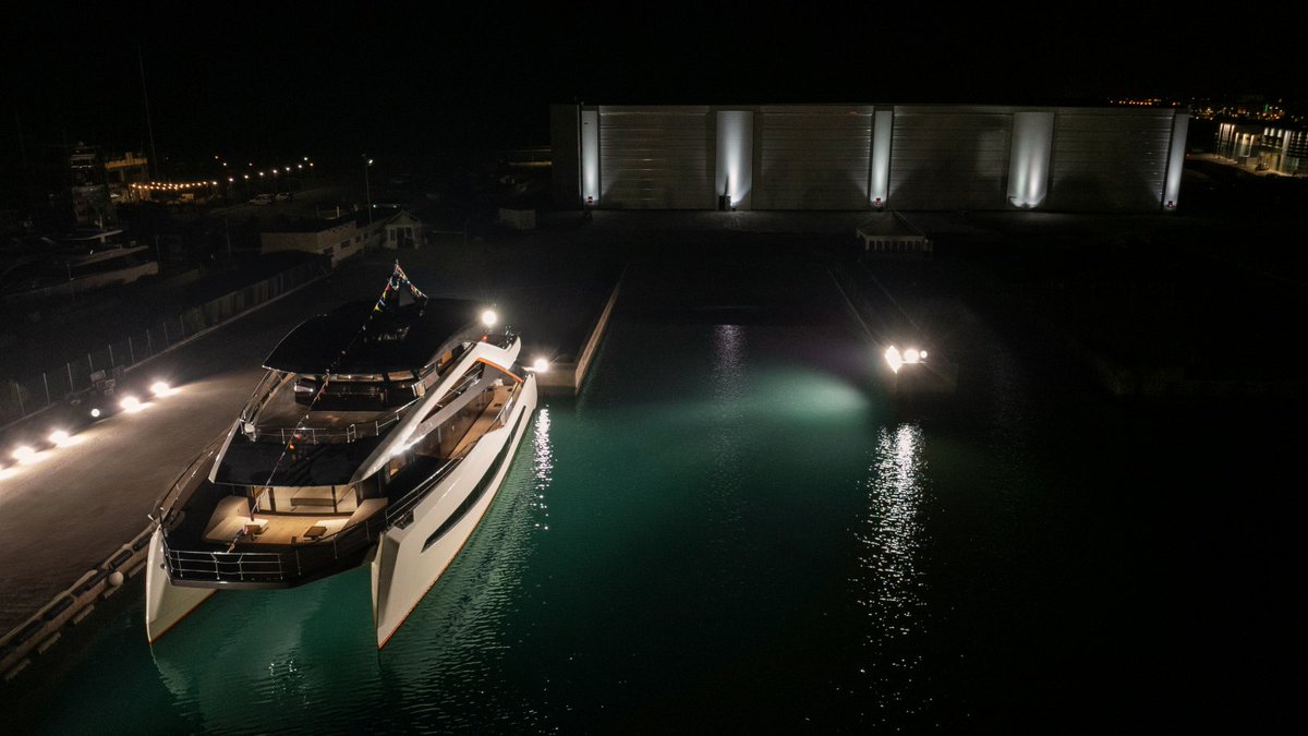 Unleash the strength of WiderCat 92, even under the cover of darkness. Discover more, at wider-yachts.com/widercat-92/ #WiderCat92 #MadeinWider #multihull