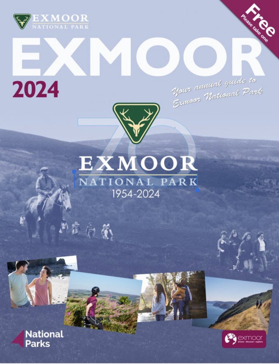 Our @ExmoorNPCs in #Dulverton #Dunster and #Lynmouth are open this weekend (Saturday March 2nd and Sunday March 3rd…so do call in and pick up your copy of the brand new Exmoor 2024. #Exmoor @ExmoorNP @visitexmoor @VisitDulverton @Dunster_Info @dunsterofficial @LLCliffRailway