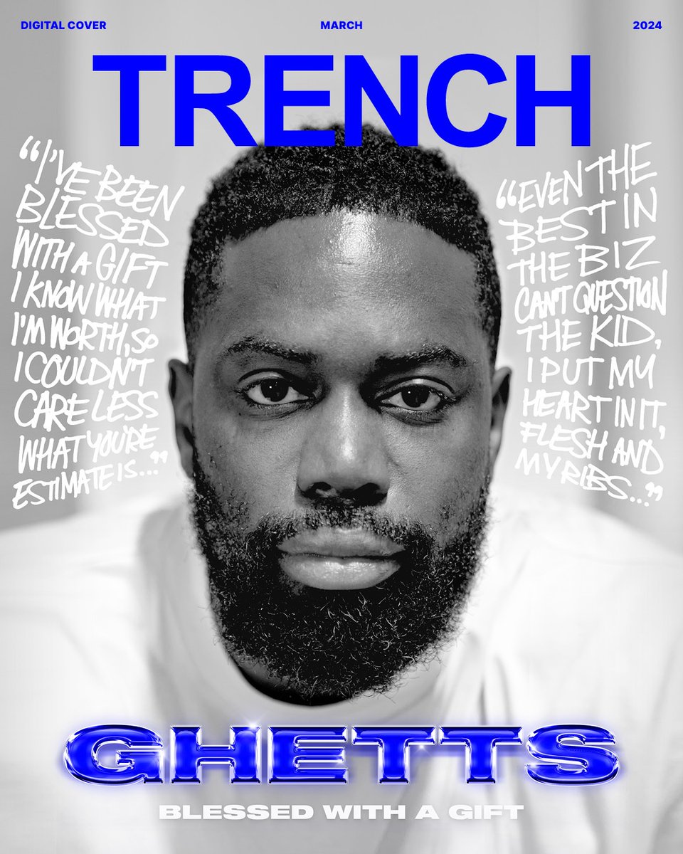 Introducing our debut digital cover star...  

🏆 <a href="/THEREALGHETTS/">GHETTS</a> 🏆 

The East London grime/rap vet has been blessed with a gift—all he wants to do is share it ✨ 

🔗 bit.ly/3T76q14