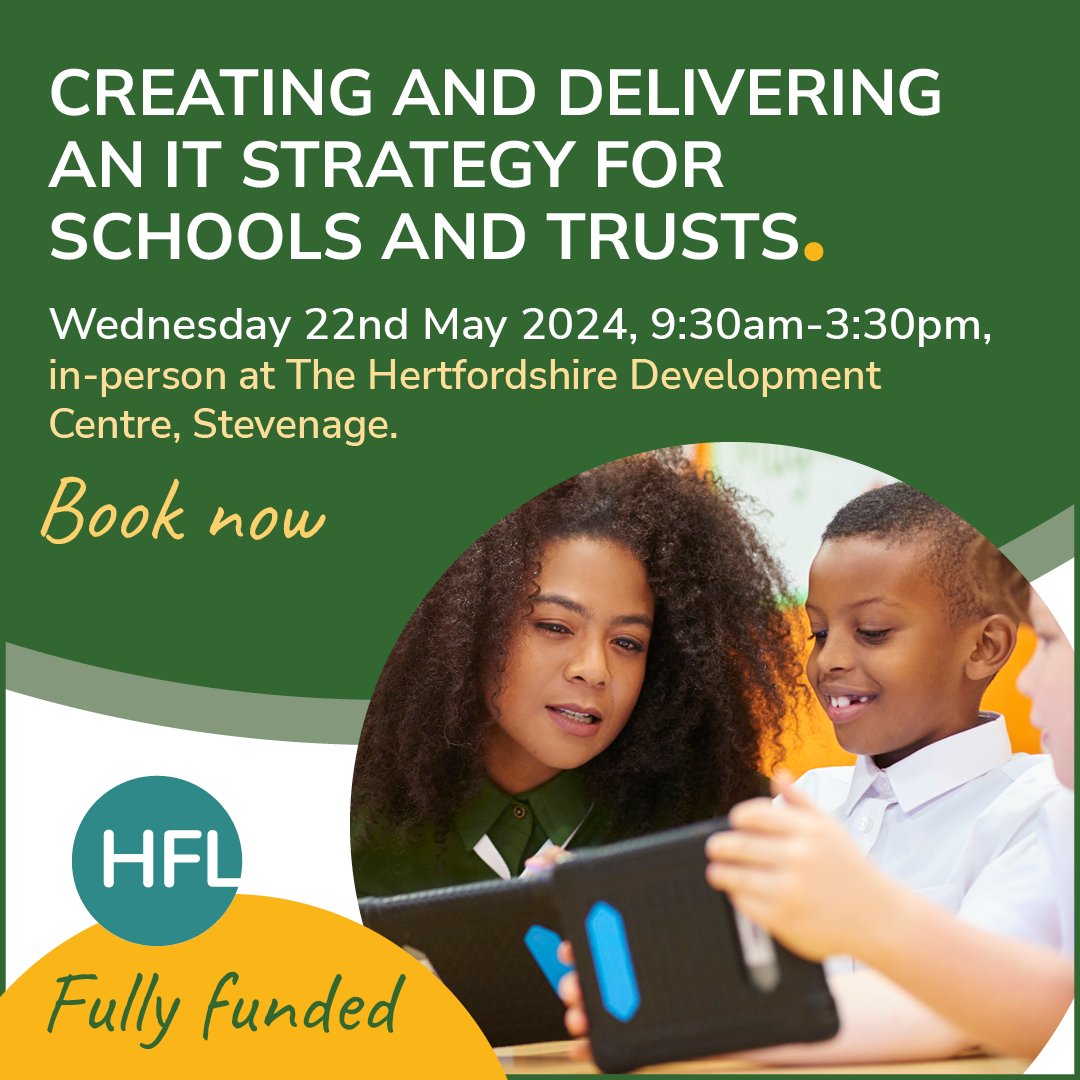 Empower your school or trust with the digital edge it deserves! Join us on 22nd May for our FREE event for senior leaders, where industry experts share insights on crafting impactful IT strategies.  Discover how to confidently lead digital transformation: hfl.mobi/ITfree