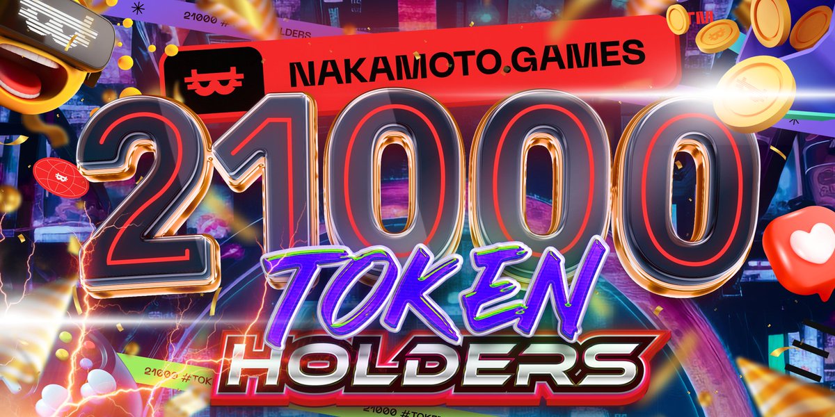 Nakamoto Games has built the largest #GameFi community in the industry.

We're proud of every single #NAKAFAM member and thank each of you for your tremendous support.

Together, we're leading #Play2Earn #Gaming and today we celebrate 21,000 #TokenHolders. $NAKA #BTC