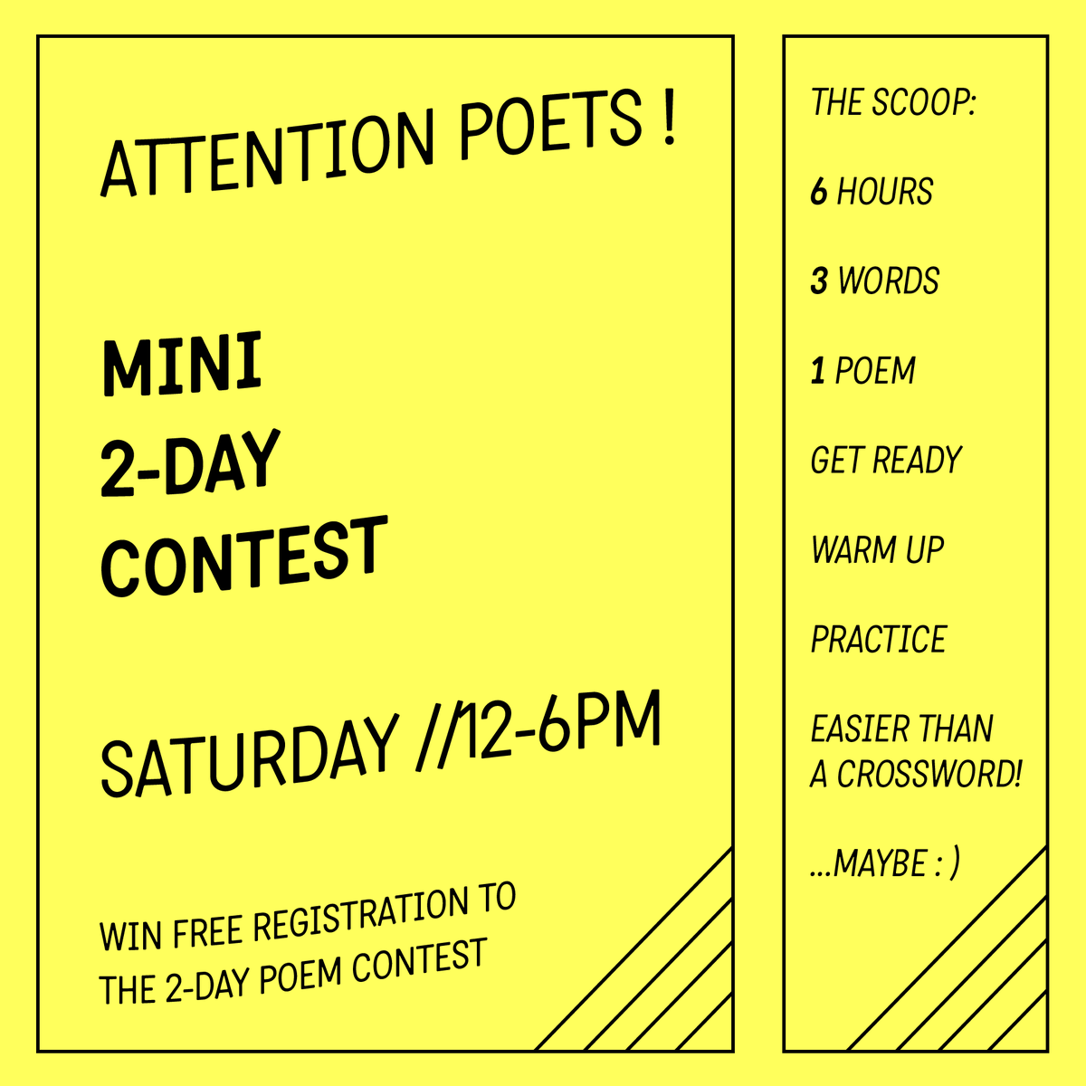 Contemporary Verse 2 tweet media