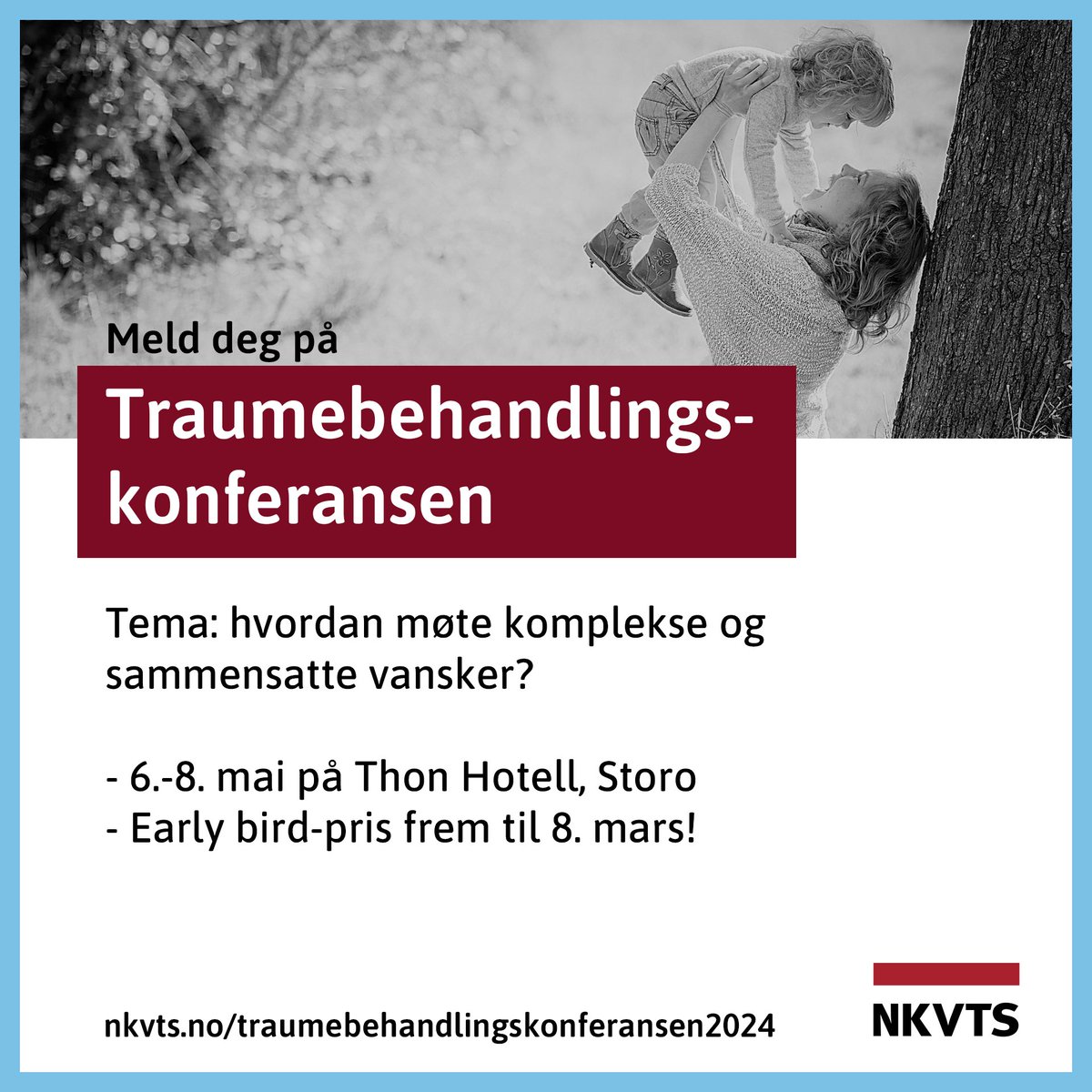 Velkommen til Traumebehandlingskonferansen. Snart går prisen opp, så vær kjapp med å melde deg på! 💸
🌐 Mer info: nkvts.no/seminar-og-arr…