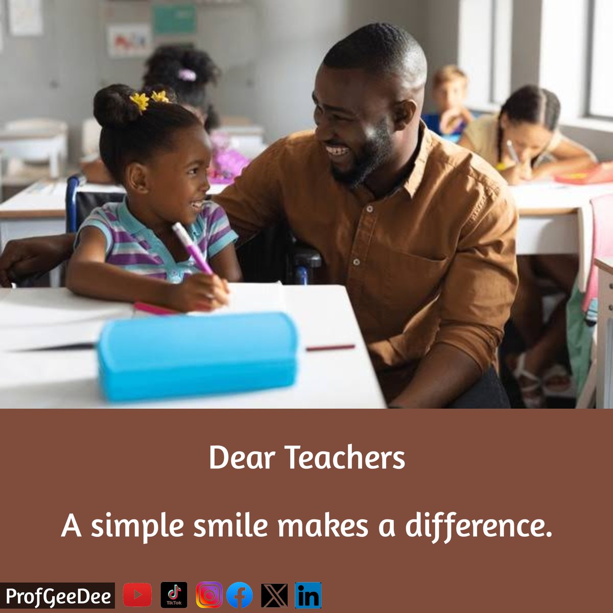 It is important to teach your preschoolers the power of sharing smiles.

You can use a rhyme to remind them that a simple smile can have a big impact on people around them.

#earlyyears
#earlylearning
#earlychildhoodeducation
#dearteacherseries
#profgeedee